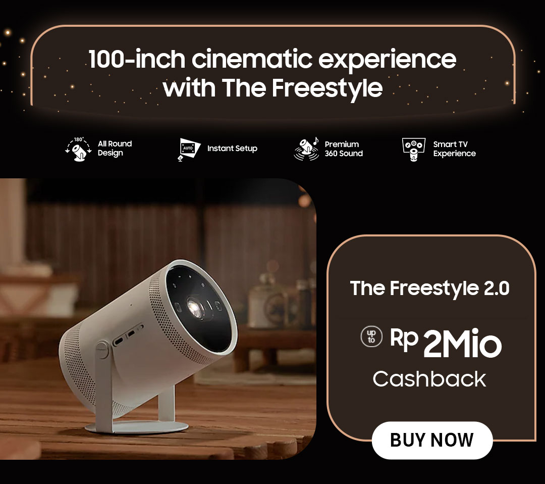 100-inch cinematic experience with The Freestyle | The Freestyle 2.0