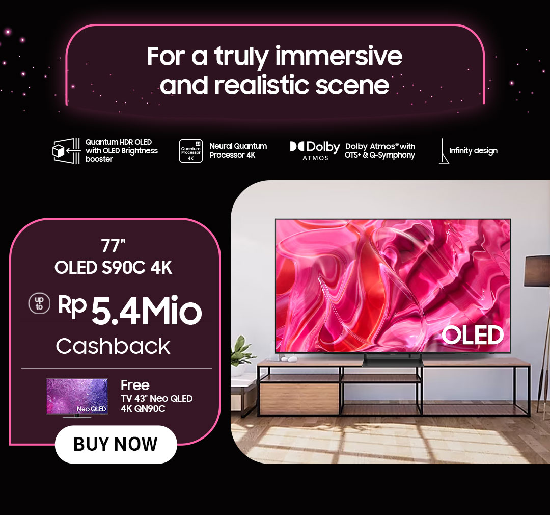 For a truly immersive and realistic scene | 77" OLED S90C 4K