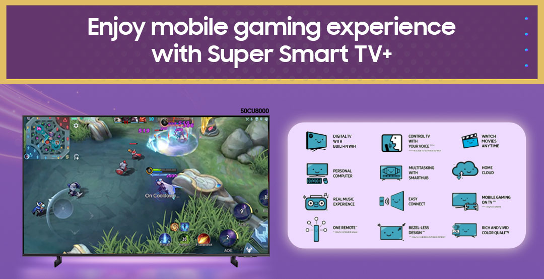 Enjoy mobile gaming experience with Super Smart TV+