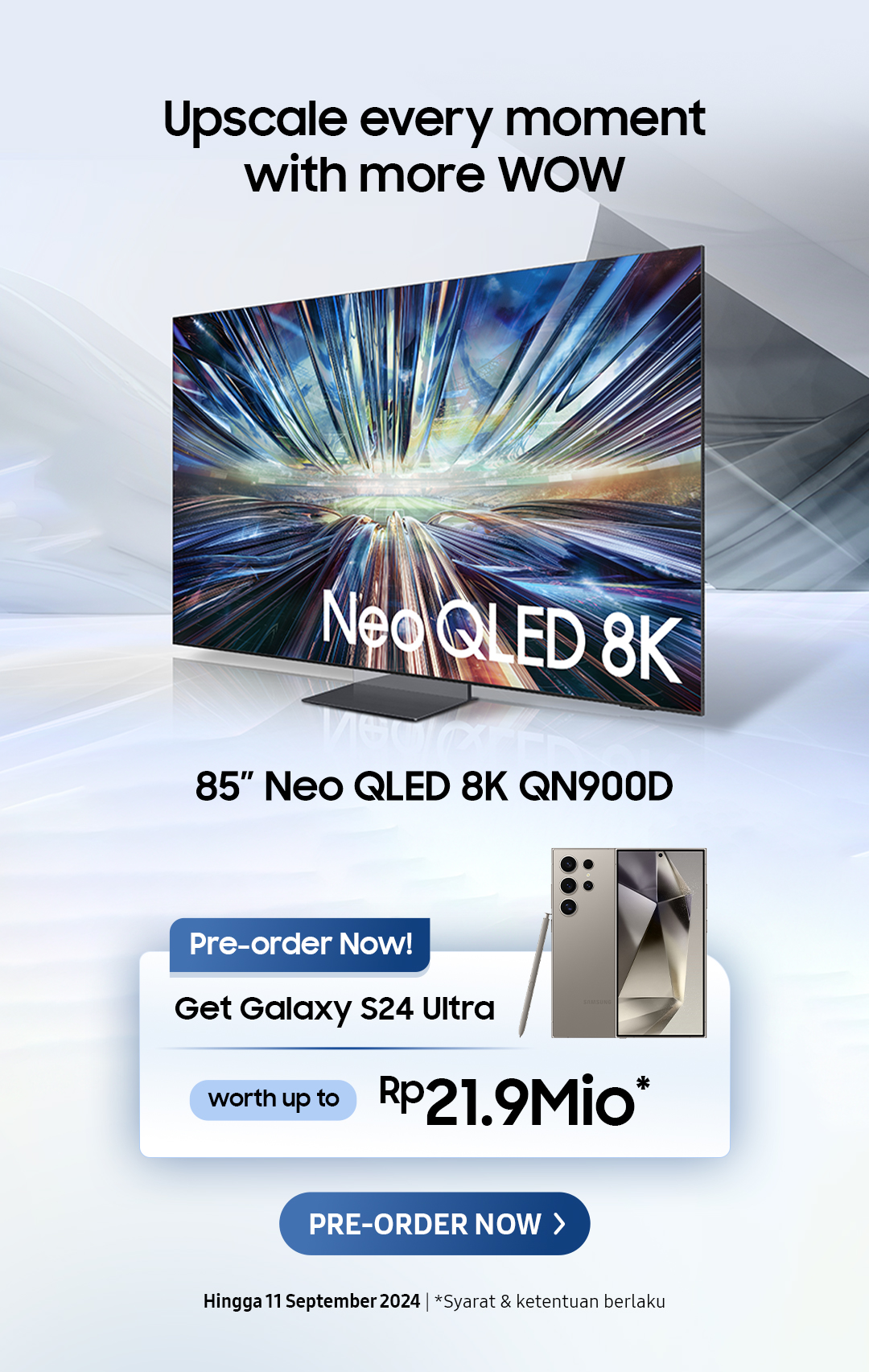 Upscale every moment with more WOW | 85" Neo QLED 8K QN900D