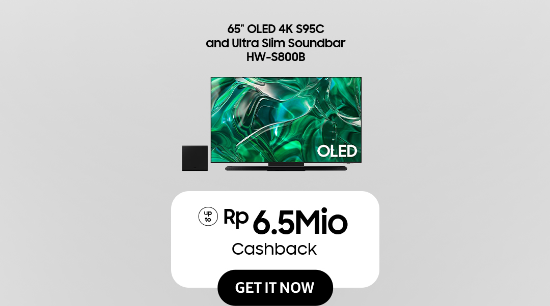 65" OLED 4K S95C and Ultra Slim Soundbar HW-S800B