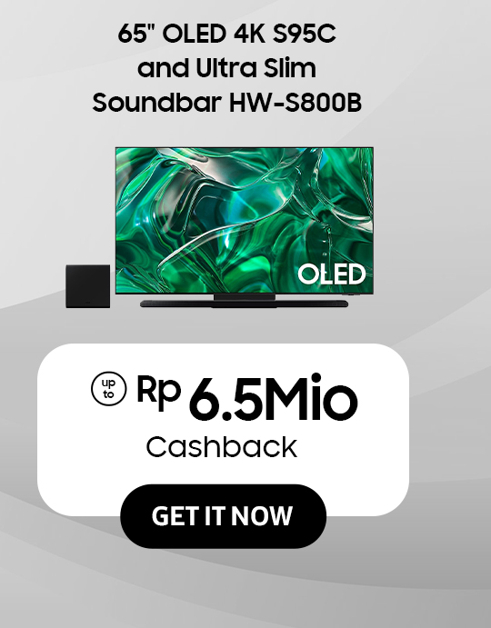 65" OLED 4K S95C and Ultra Slim Soundbar HW-S800B