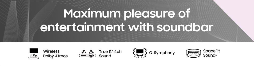Maximum pleasure of entertainment with soundbar