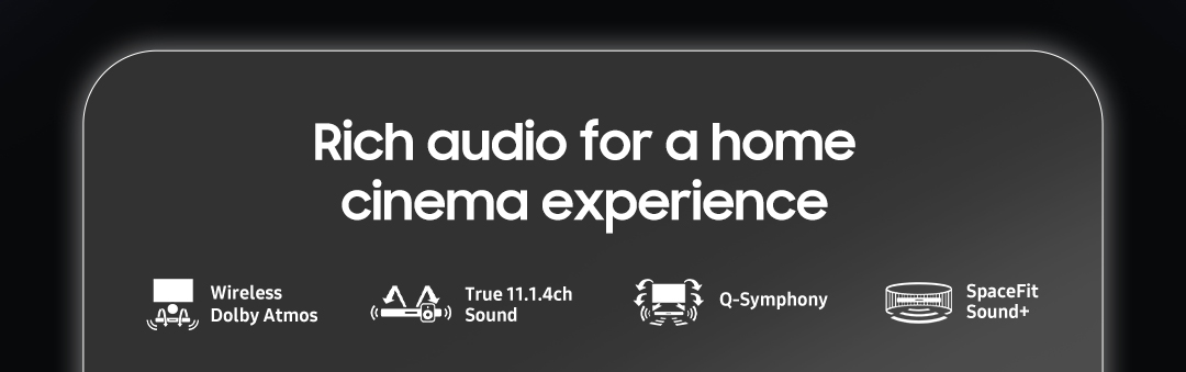 Rich audio for a home cinema experience