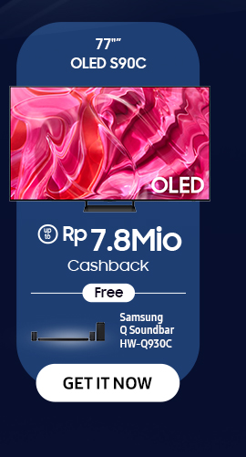 77" OLED S90C get up to Rp 7.8Mio Cashback. Click here to get it now!