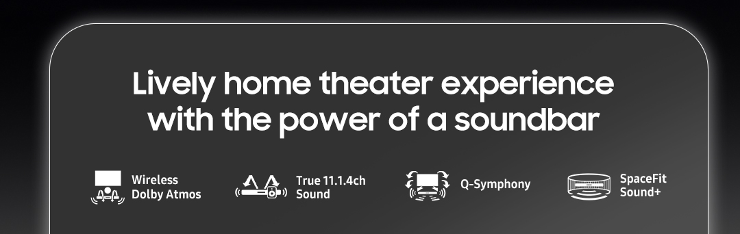 Lively home theater experience with the power of soundbar