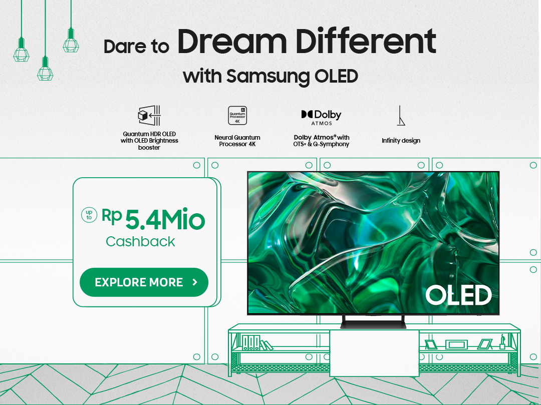 Dare to Dream Different with Samsung OLED | Click here to explore more OLED TV!