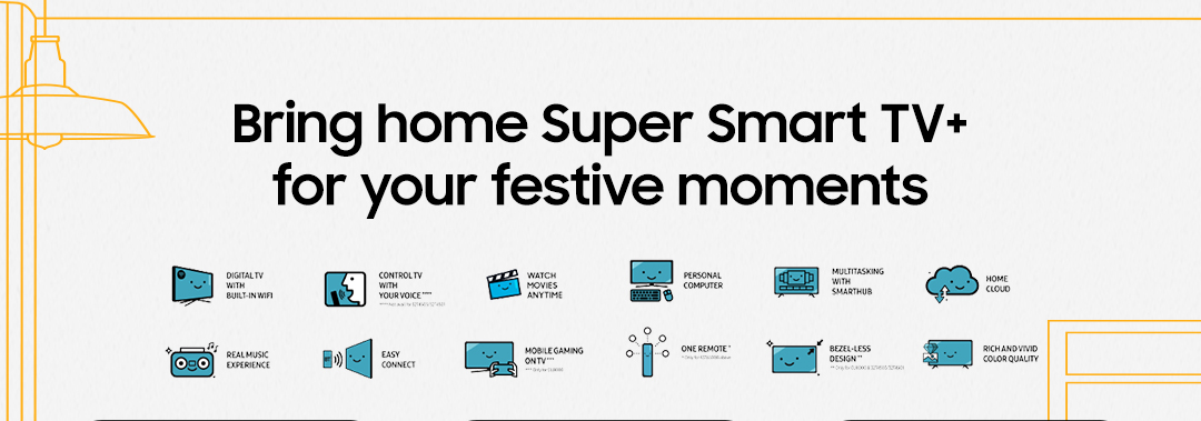 Bring home Super Smart TV+ for your festive moments
