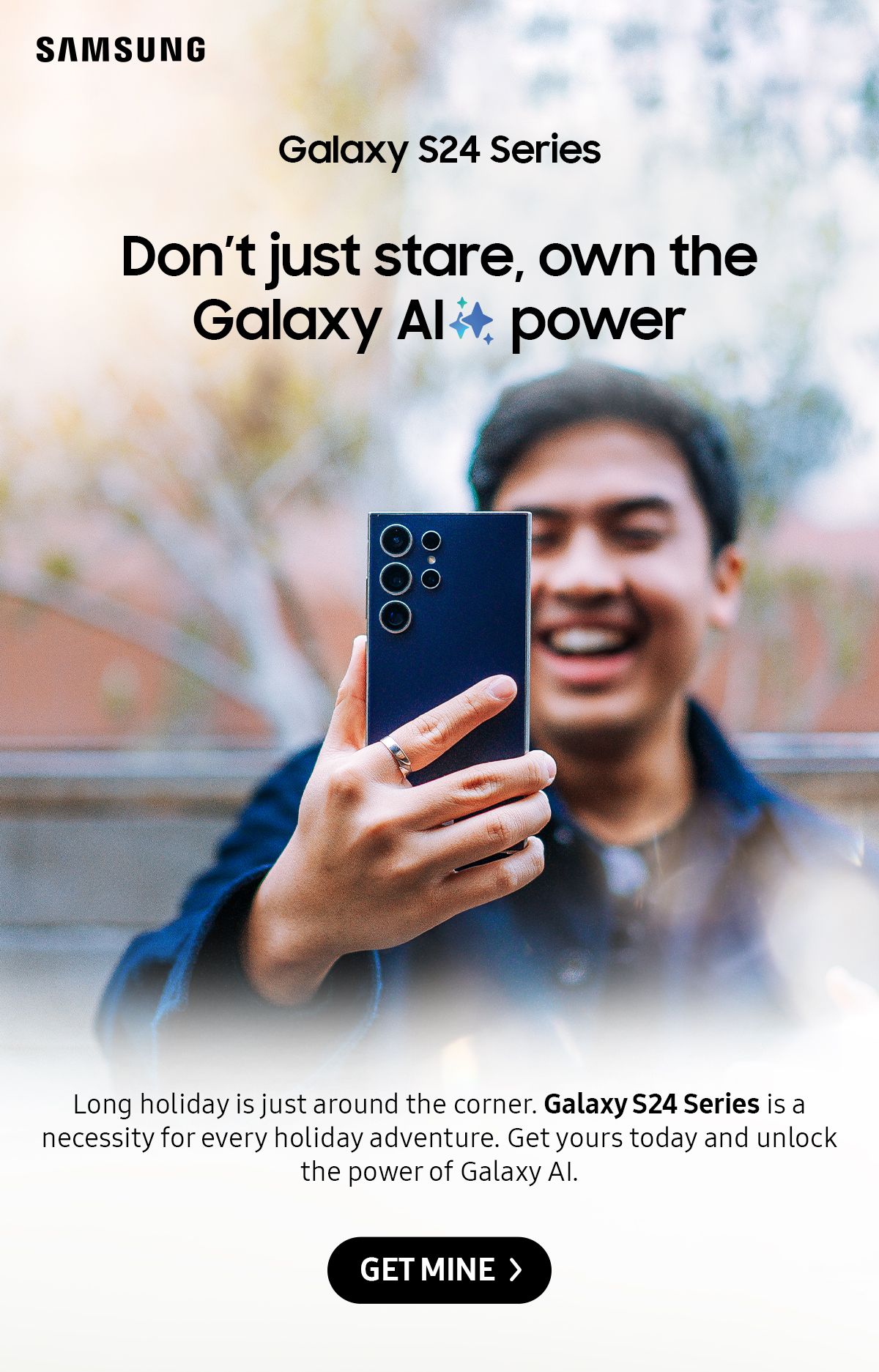 Don't just stare, own the Galaxu AI power