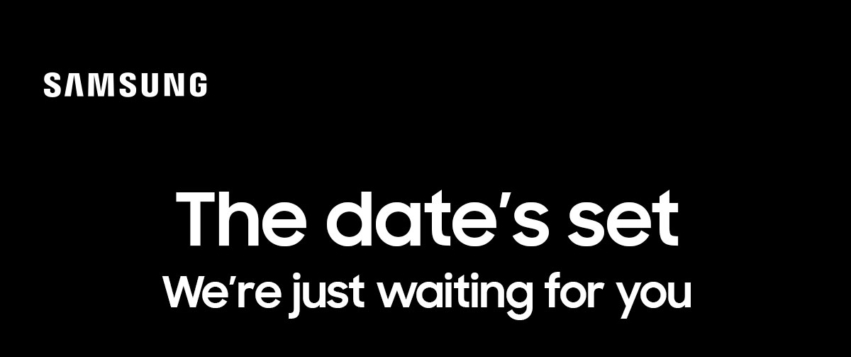 The date's set We're just waiting for you