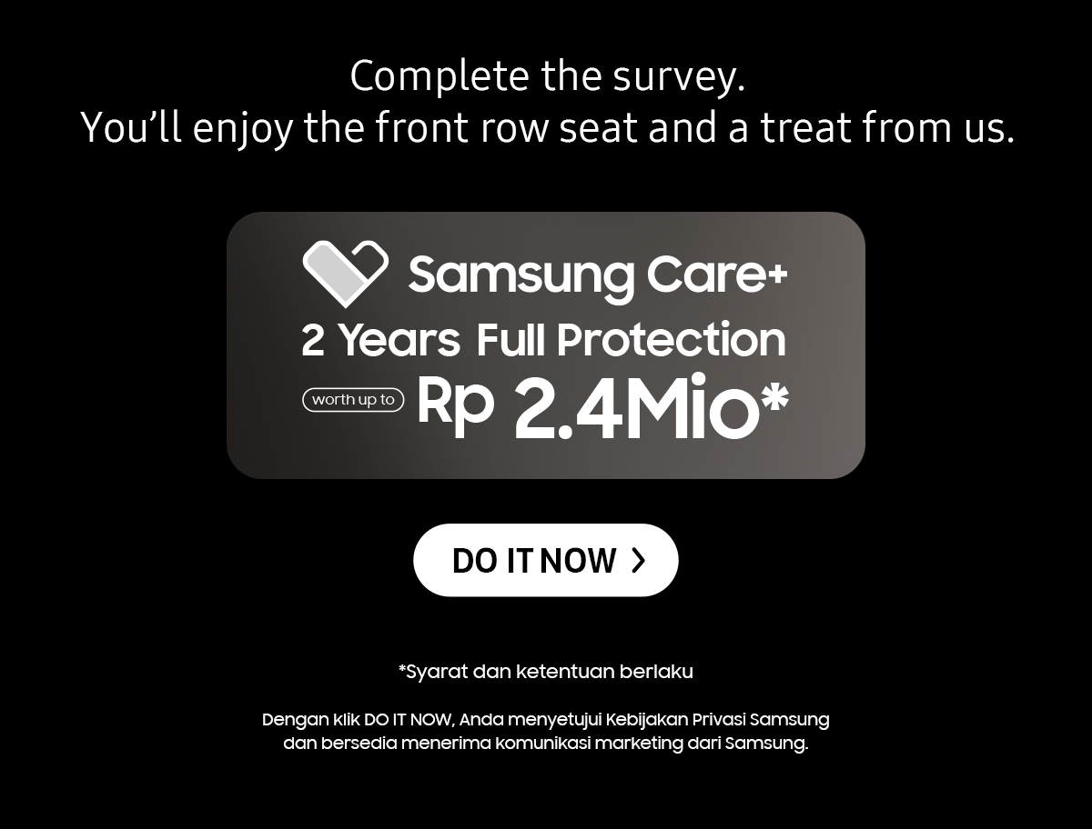 Complete the survey You'll enjoy the front row seat and treat from us.