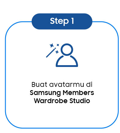 Step 1: Buat avatarmu di Samsung Members Wardrobe Studio
