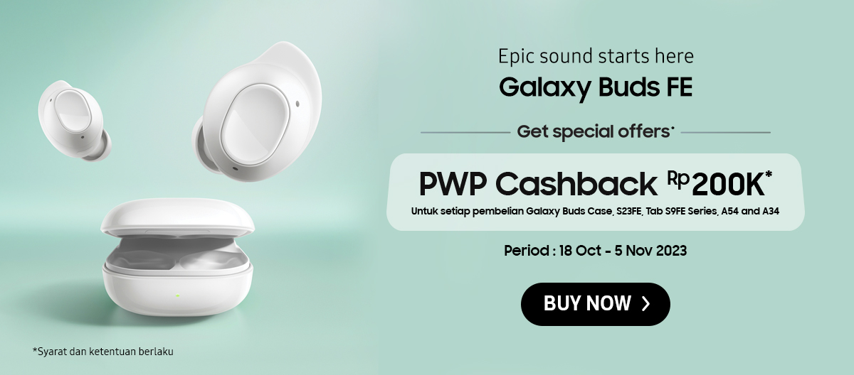 Epic sound starts here Galaxy Buds FE. Get special offers*. Click here to buy now!