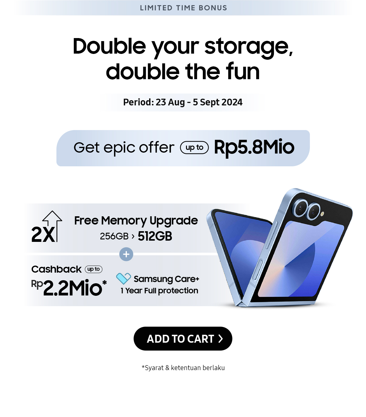 Double your storage, double the fun