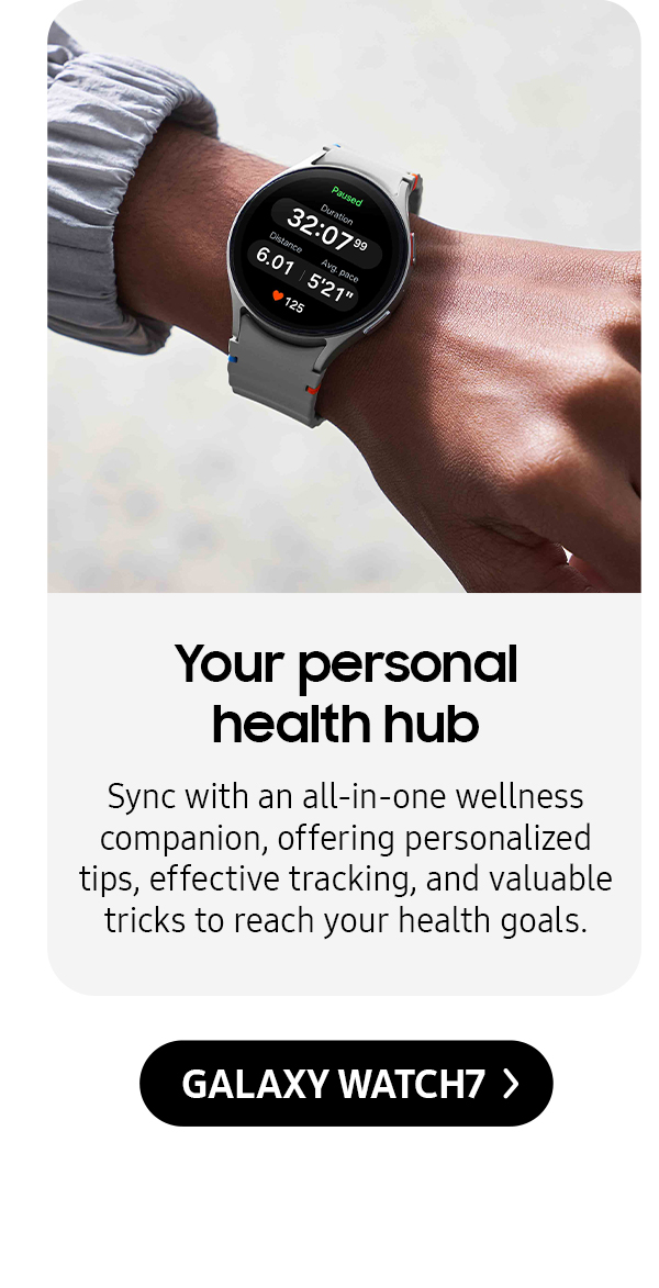 Your personal health hub | Sync with an all-in-one wellness companion, offering personalized tips, effective tracking, and valuable tricks to reach your health goals.