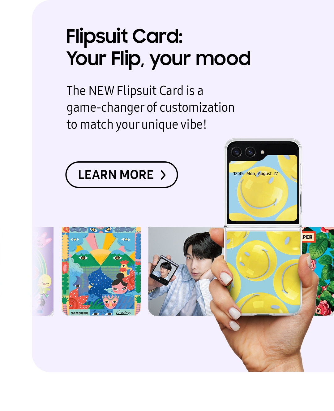 Flipsuit Card: Your Flip, your mood | The NEW Flipsuit Card is a game-changer for customization to match your unique vibe! Click here to learn more!